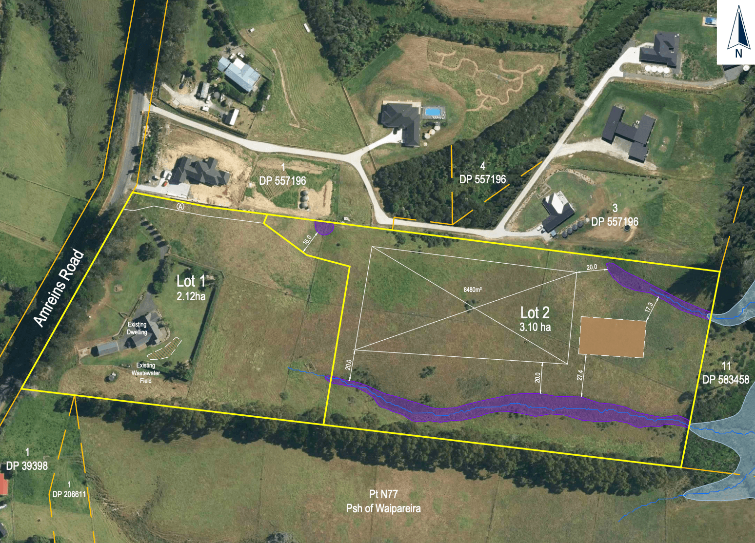 Taupaki development - 2 lot subdivision