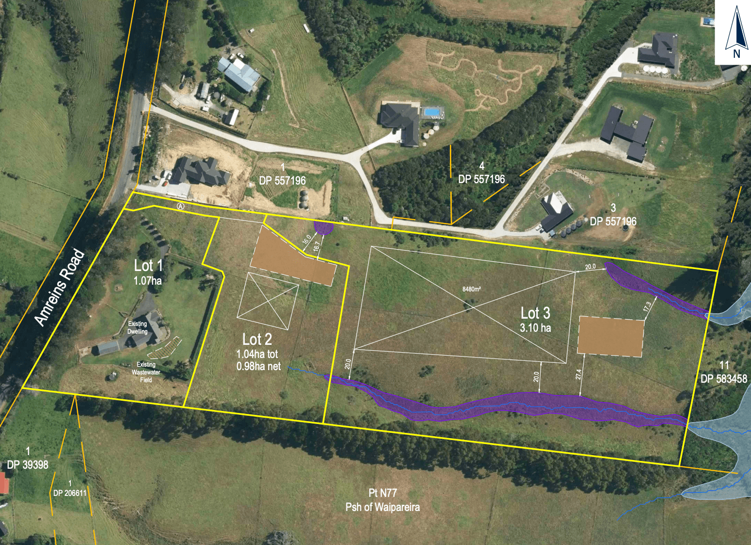 Taupaki development - 3 lot subdivision
