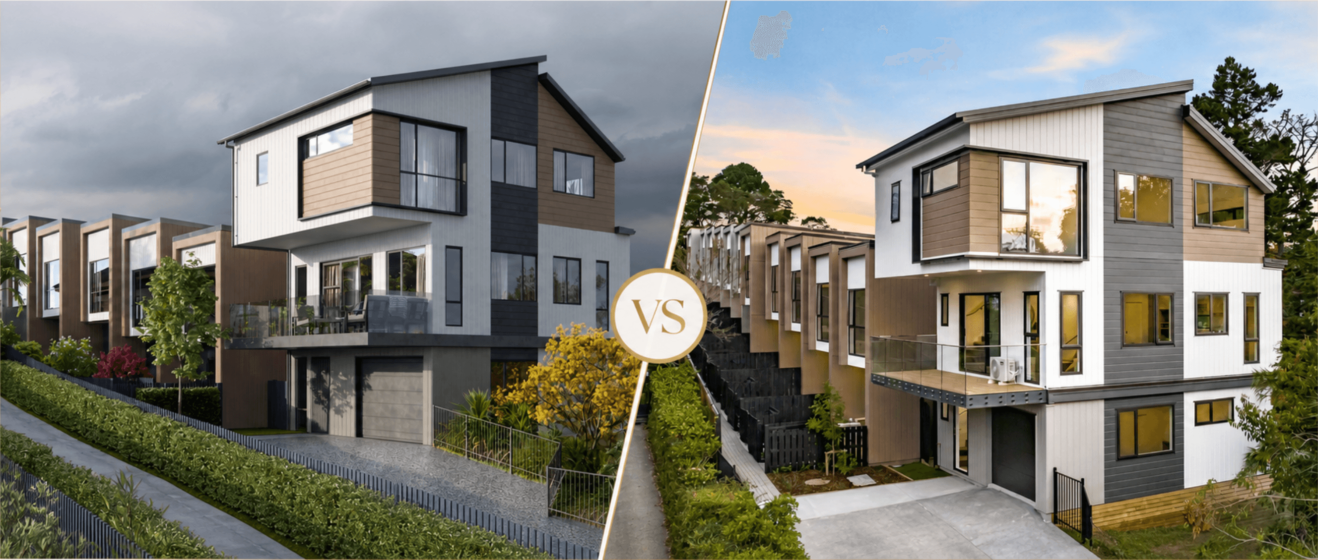 Render and completed Brandon Terraces development comparison