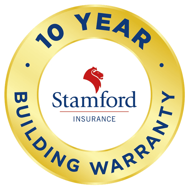 10 year building warranty badge.