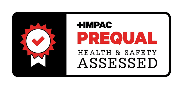 Health and safety assessed badge.