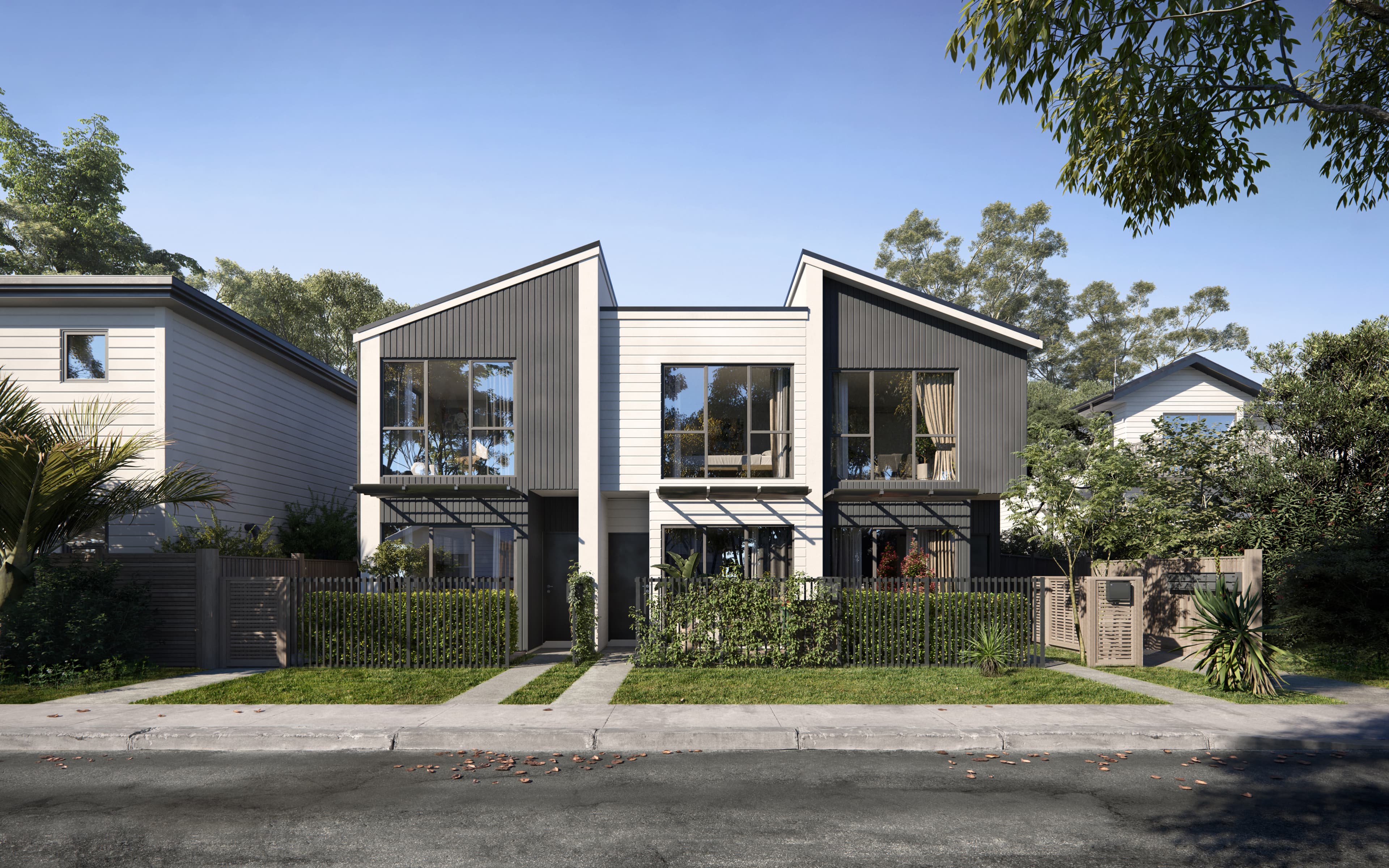 Completed residential exterior delivered by Creston Property.