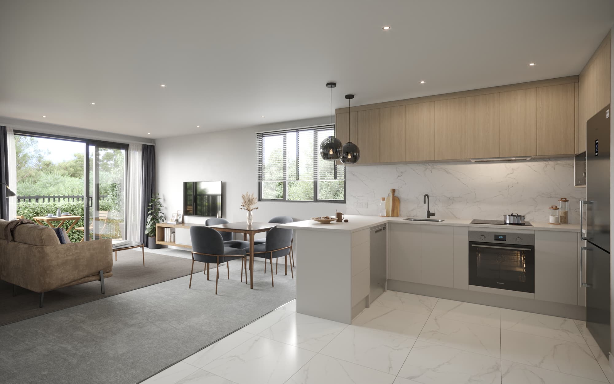 Tudor Residences kitchen and dining space